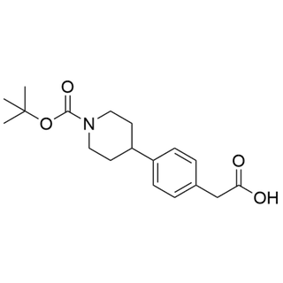 2-(4-(1-(tert-butoxycarbonyl)piperidin-4-yl)phenyl)acetic acid