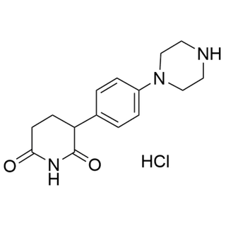 3-(4-(piperazin-1-yl)phenyl)piperidine-2,6-dione hydrochloride