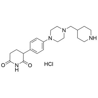 3-(4-(4-(piperidin-4-ylmethyl)piperazin-1-yl)phenyl)piperidine-2,6-dione hydrochloride