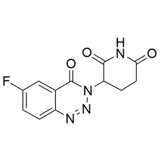 3-(6-fluoro-4-oxobenzo[d][1,2,3]triazin-3(4H)-yl)piperidine-2,6-dione