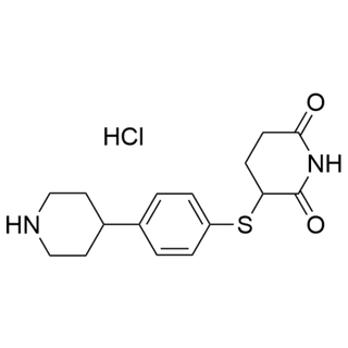 3-((4-(piperidin-4-yl)phenyl)thio)piperidine-2,6-dione hydrochloride