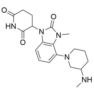 3-(3-methyl-4-(3-(methylamino)piperidin-1-yl)-2-oxo-2,3-dihydro-1H-benzo[d]imidazol-1-yl)piperidine-2,6-dione