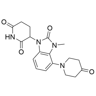 3-(3-methyl-2-oxo-4-(4-oxopiperidin-1-yl)-2,3-dihydro-1H-benzo[d]imidazol-1-yl)piperidine-2,6-dione