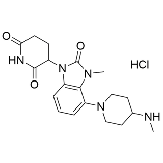 3-(3-methyl-4-(4-(methylamino)piperidin-1-yl)-2-oxo-2,3-dihydro-1H-benzo[d]imidazol-1-yl)piperidine-2,6-dione hydrochloride