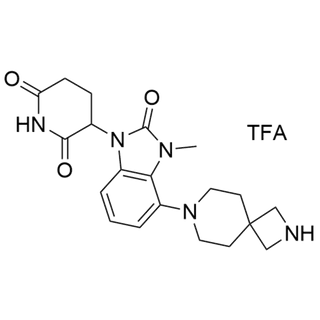 3-(3-methyl-2-oxo-4-(2,7-diazaspiro[3.5]nonan-7-yl)-2,3-dihydro-1H-benzo[d]imidazol-1-yl)piperidine-2,6-dione TFA salt