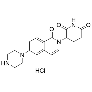 3-(1-oxo-6-(piperazin-1-yl)isoquinolin-2(1H)-yl)piperidine-2,6-dione hydrochloride