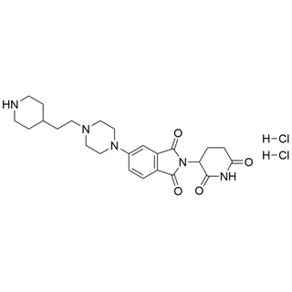 2-(2,6-dioxopiperidin-3-yl)-5-(4-(2-(piperidin-4-yl)ethyl)piperazin-1-yl)isoindoline-1,3-dione dihydrochloride