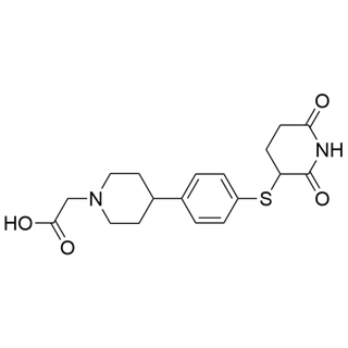 2-(4-(4-((2,6-dioxopiperidin-3-yl)thio)phenyl)piperidin-1-yl)acetic acid