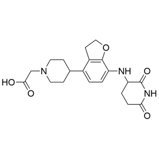 2-(4-(7-((2,6-dioxopiperidin-3-yl)amino)-2,3-dihydrobenzofuran-4-yl)piperidin-1-yl)acetic acid