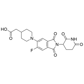 2-(1-(2-(2,6-dioxopiperidin-3-yl)-6-fluoro-1,3-dioxoisoindolin-5-yl)piperidin-4-yl)acetic acid