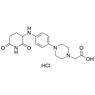 2-(4-(4-((2,6-dioxopiperidin-3-yl)amino)phenyl)piperazin-1-yl)acetic acid hydrochloride