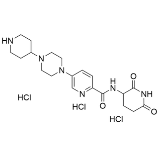 N-(2,6-dioxopiperidin-3-yl)-5-(4-(piperidin-4-yl)piperazin-1-yl)picolinamide trihydrochloride