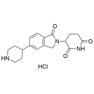 3-(1-oxo-5-(piperidin-4-yl)isoindolin-2-yl)piperidine-2,6-dione hydrochloride