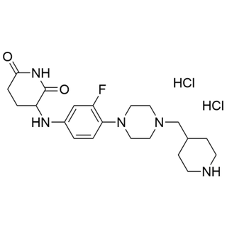 3-((3-fluoro-4-(4-(piperidin-4-ylmethyl)piperazin-1-yl)phenyl)amino)piperidine-2,6-dione dihydrochloride