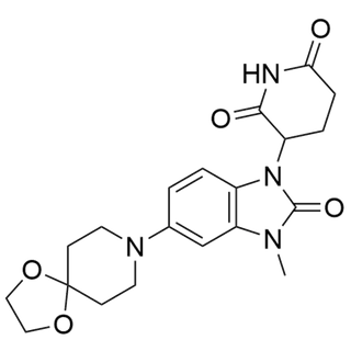 3-(3-methyl-2-oxo-5-(1,4-dioxa-8-azaspiro[4.5]decan-8-yl)-2,3-dihydro-1H-benzo[d]imidazol-1-yl)piperidine-2,6-dione