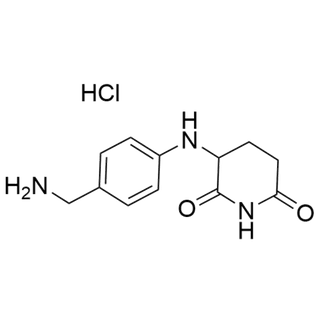 3-((4-(aminomethyl)phenyl)amino)piperidine-2,6-dione hydrochloride