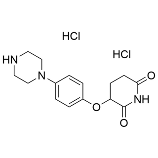 3-(4-(piperazin-1-yl)phenoxy)piperidine-2,6-dione