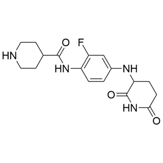 N-(4-((2,6-dioxopiperidin-3-yl)amino)-2-fluorophenyl)piperidine-4-carboxamide