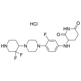 3-((4-(4-(3,3-difluoropiperidin-4-yl)piperazin-1-yl)-3-fluorophenyl)amino)piperidine-2,6-dione hydrochloride