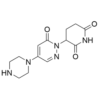 3-(6-oxo-4-(piperazin-1-yl)pyridazin-1(6H)-yl)piperidine-2,6-dione