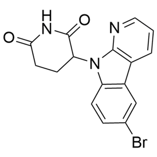 3-(6-bromo-9H-pyrido[2,3-b]indol-9-yl)piperidine-2,6-dione