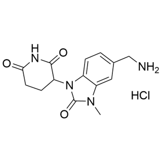 3-(5-(aminomethyl)-3-methyl-2-oxo-2,3-dihydro-1H-benzo[d]imidazol-1-yl)piperidine-2,6-dione hydrochloride