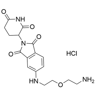 5-((2-(2-aminoethoxy)ethyl)amino)-2-(2,6-dioxopiperidin-3-yl)isoindoline-1,3-dione hydrochloride