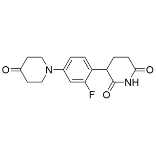 3-(2-fluoro-4-(4-oxopiperidin-1-yl)phenyl)piperidine-2,6-dione