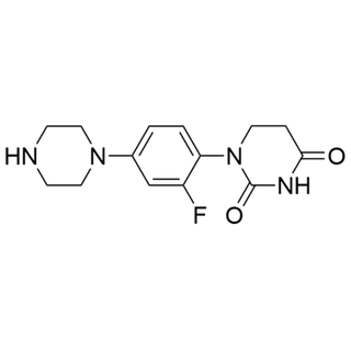 1-(2-fluoro-4-(piperazin-1-yl)phenyl)dihydropyrimidine-2,4(1H,3H)-dione