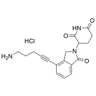 3-(4-(5-aminopent-1-yn-1-yl)-1-oxoisoindolin-2-yl)piperidine-2,6-dione hydrochloride