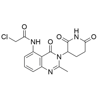 2-chloro-N-(3-(2,6-dioxopiperidin-3-yl)-2-methyl-4-oxo-3,4-dihydroquinazolin-5-yl)acetamide