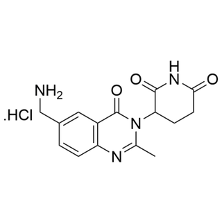 3-(6-(aminomethyl)-2-methyl-4-oxoquinazolin-3(4H)-yl)piperidine-2,6-dione hydrochloride