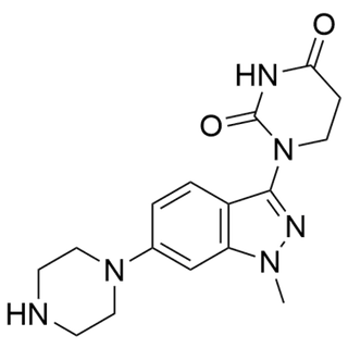 1-(1-methyl-6-(piperazin-1-yl)-1H-indazol-3-yl)dihydropyrimidine-2,4(1H,3H)-dione