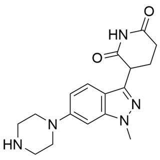 3-(1-methyl-6-(piperazin-1-yl)-1H-indazol-3-yl)piperidine-2,6-dione