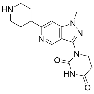 1-(1-methyl-6-(piperidin-4-yl)-1H-pyrazolo[4,3-c]pyridin-3-yl)dihydropyrimidine-2,4(1H,3H)-dione