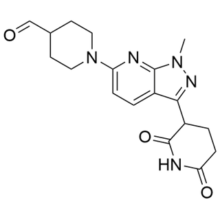 1-(3-(2,6-dioxopiperidin-3-yl)-1-methyl-1H-pyrazolo[3,4-b]pyridin-6-yl)piperidine-4-carbaldehyde