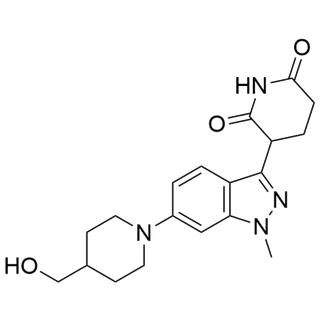 3-(6-(4-(hydroxymethyl)piperidin-1-yl)-1-methyl-1H-indazol-3-yl)piperidine-2,6-dione