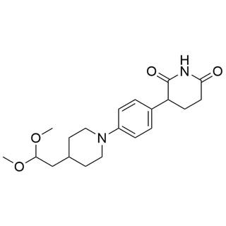 3-(4-(4-(2,2-dimethoxyethyl)piperidin-1-yl)phenyl)piperidine-2,6-dione