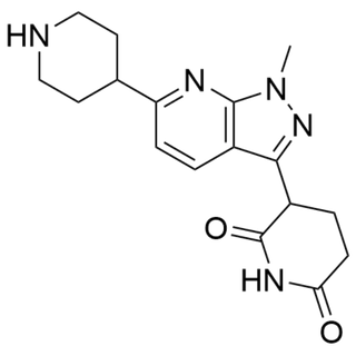 3-(1-methyl-6-(piperidin-4-yl)-1H-pyrazolo[3,4-b]pyridin-3-yl)piperidine-2,6-dione