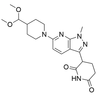 3-(6-(4-(dimethoxymethyl)piperidin-1-yl)-1-methyl-1H-pyrazolo[3,4-b]pyridin-3-yl)piperidine-2,6-dione