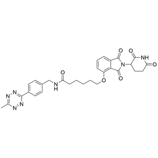 6-((2-(2,6-dioxopiperidin-3-yl)-1,3-dioxoisoindolin-4-yl)oxy)-N-(4-(6-methyl-1,2,4,5-tetrazin-3-yl)benzyl)hexanamide
