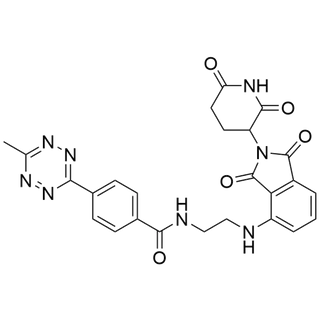 N-(2-((2-(2,6-dioxopiperidin-3-yl)-1,3-dioxoisoindolin-4-yl)amino)ethyl)-4-(6-methyl-1,2,4,5-tetrazin-3-yl)benzamide