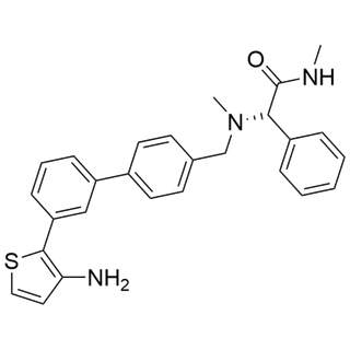 (S)-2-(((3'-(3-aminothiophen-2-yl)-[1,1'-biphenyl]-4-yl)methyl)(methyl)amino)-N-methyl-2-phenylacetamide