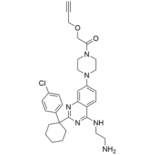 1-(4-(4-((2-aminoethyl)amino)-2-(1-(4-chlorophenyl)cyclohexyl)quinazolin-7-yl)piperazin-1-yl)-2-(prop-2-yn-1-yloxy)ethan-1-one