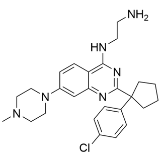 N1-(2-(1-(4-chlorophenyl)cyclopentyl)-7-(4-methylpiperazin-1-yl)quinazolin-4-yl)ethane-1,2-diamine