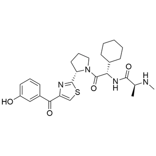 (S)-N-((S)-1-cyclohexyl-2-((S)-2-(4-(3-hydroxybenzoyl)thiazol-2-yl)pyrrolidin-1-yl)-2-oxoethyl)-2-(methylamino)propanamide