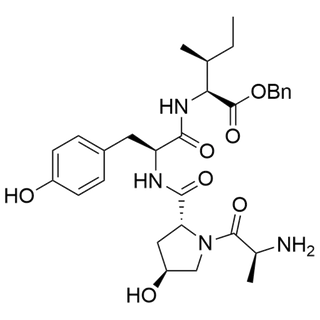 benzyl ((2R,4S)-1-(L-alanyl)-4-hydroxypyrrolidine-2-carbonyl)-L-tyrosyl-L-isoleucinate
