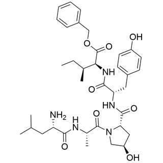 benzyl ((2S,4R)-1-(L-leucyl-L-alanyl)-4-hydroxypyrrolidine-2-carbonyl)-L-tyrosyl-L-isoleucinate