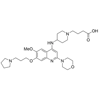 4-(4-((6-methoxy-2-morpholino-7-(3-(pyrrolidin-1-yl)propoxy)quinolin-4-yl)amino)piperidin-1-yl)butanoic acid