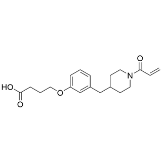 4-(3-((1-acryloylpiperidin-4-yl)methyl)phenoxy)butanoic acid